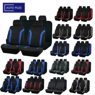AUTO PLUS Sports Universal Polyester Car Seat Cover Set