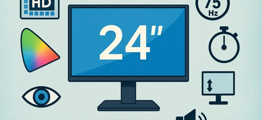 Лучшие мониторы 24″ в 2026 году